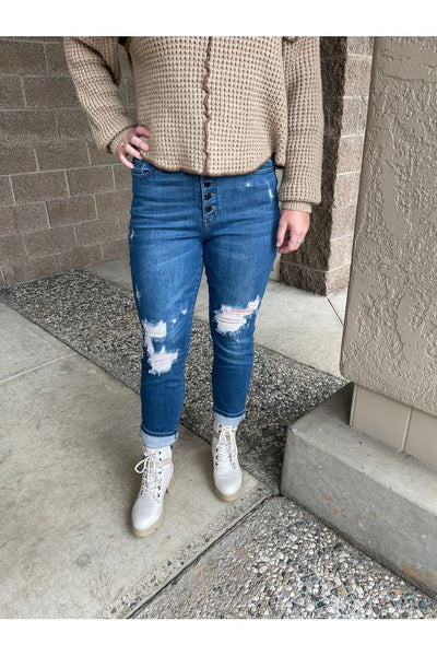 Brynlee High Rise Relaxed Fit Judy Blue Jeans