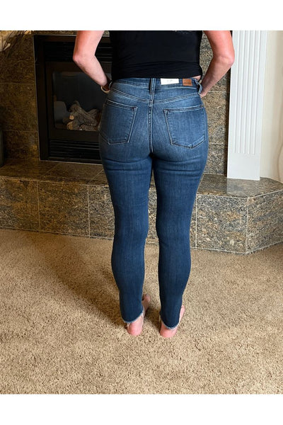 Catherine High Waist Side Slit Detail Judy Blue Jeans
