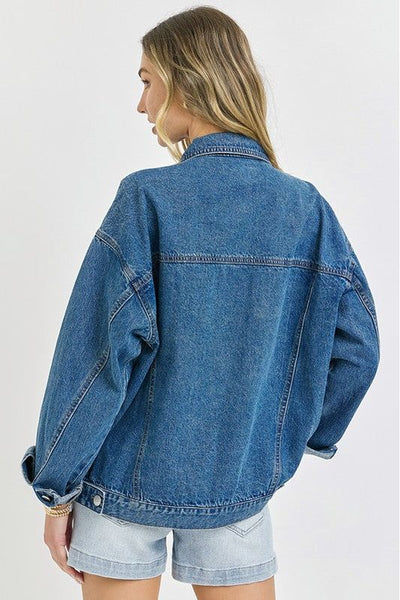Jaylani Risen Jeans Oversized Denim Jacket