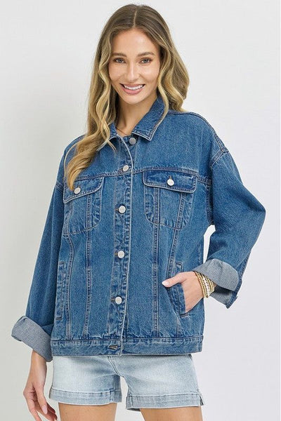 Jaylani Risen Jeans Oversized Denim Jacket