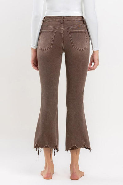 Wrenley High Rise Vervet Cropped Flare Jeans