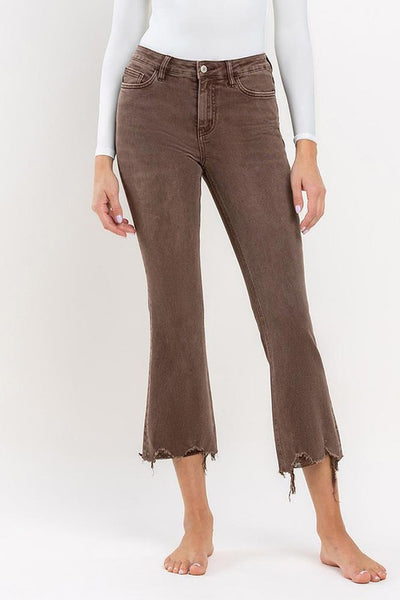 Wrenley High Rise Vervet Cropped Flare Jeans