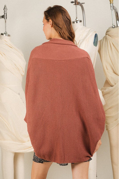 Batwing Sleeve Sweater Cardigan 3 Colors