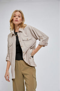 Ariella Faux Suede Lightweight Jacket