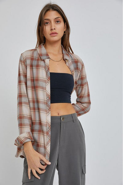 Jasmine Plaid Flannel Shirt