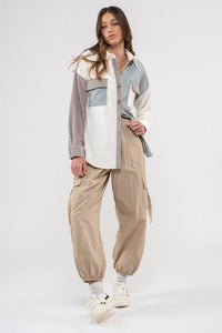 Adaline Color Block Shacket