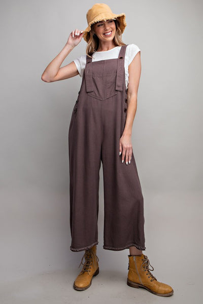 Adelyn Linen Loose Fit Overalls
