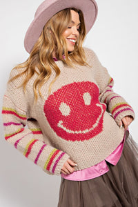 Lilah Smiley Face Sweater