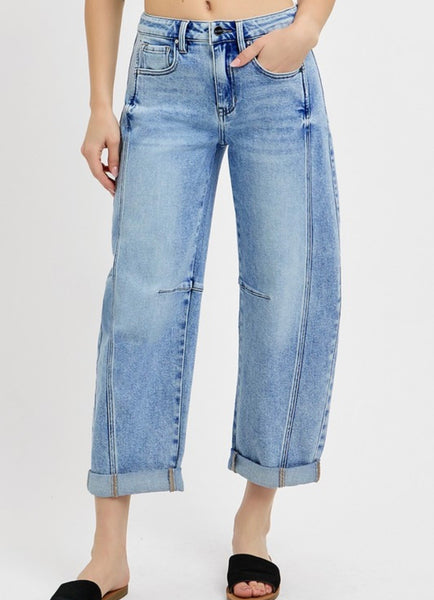 Lisa High Rise Risen Barrel Jeans