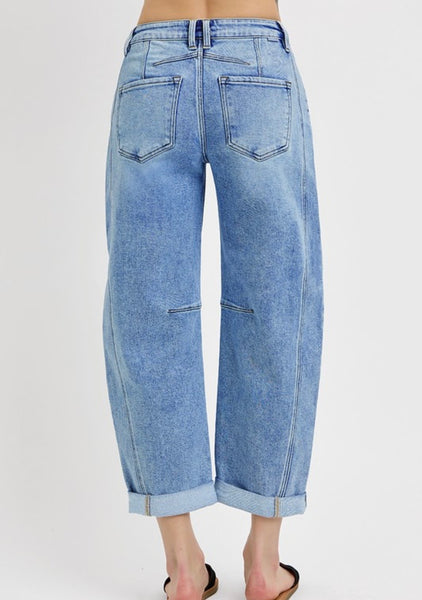 Lisa High Rise Risen Barrel Jeans