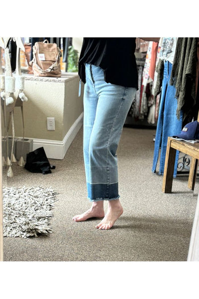 Marlee High Rise Wide Leg Crop Judy Blue Jeans