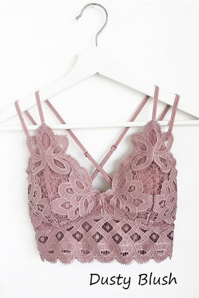Curvy Lace Crochet Bralette
