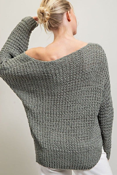 Stevie One Shoulder Sweater 2 Colors