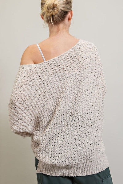 Stevie One Shoulder Sweater 2 Colors