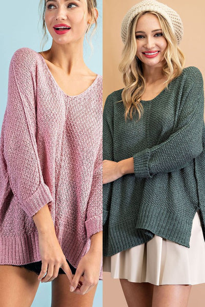 Haven Loose Fitting Sweater Top 7 Colors