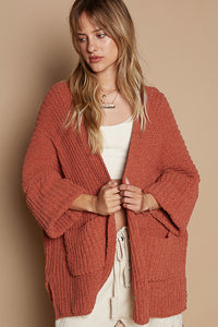 Adley Soft Folded Cuff Long Sleeve Cardigan 3 Colors