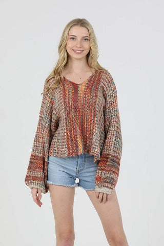 Giselle Multi-Color Hooded Sweater