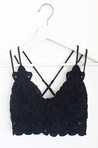 Tween Bralette w/ Lace Back - White - The Itsy Bitsy Boutique