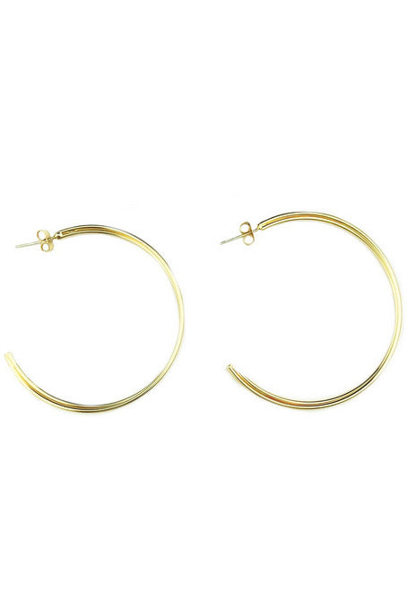 Open Gold Hoop Earrings