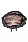 Black Vegan Leather Hobo Handbag