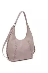 Ivory Woven Vegan Leather Handbag