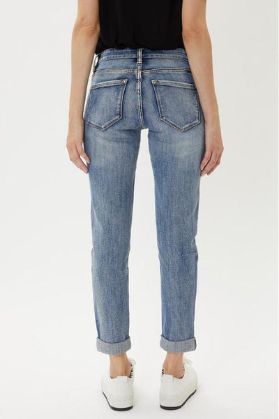 Sabrina Mid Rise Kancan Mom Jeans