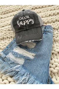 Choose Happy Trucker Hat