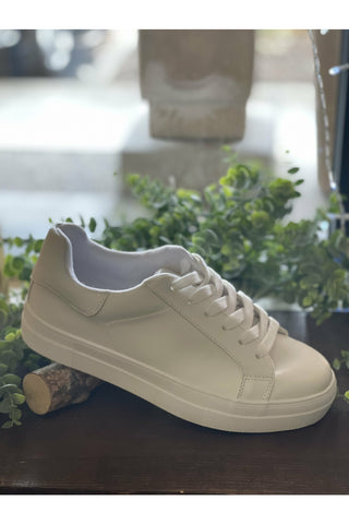 White Platform Shoe
