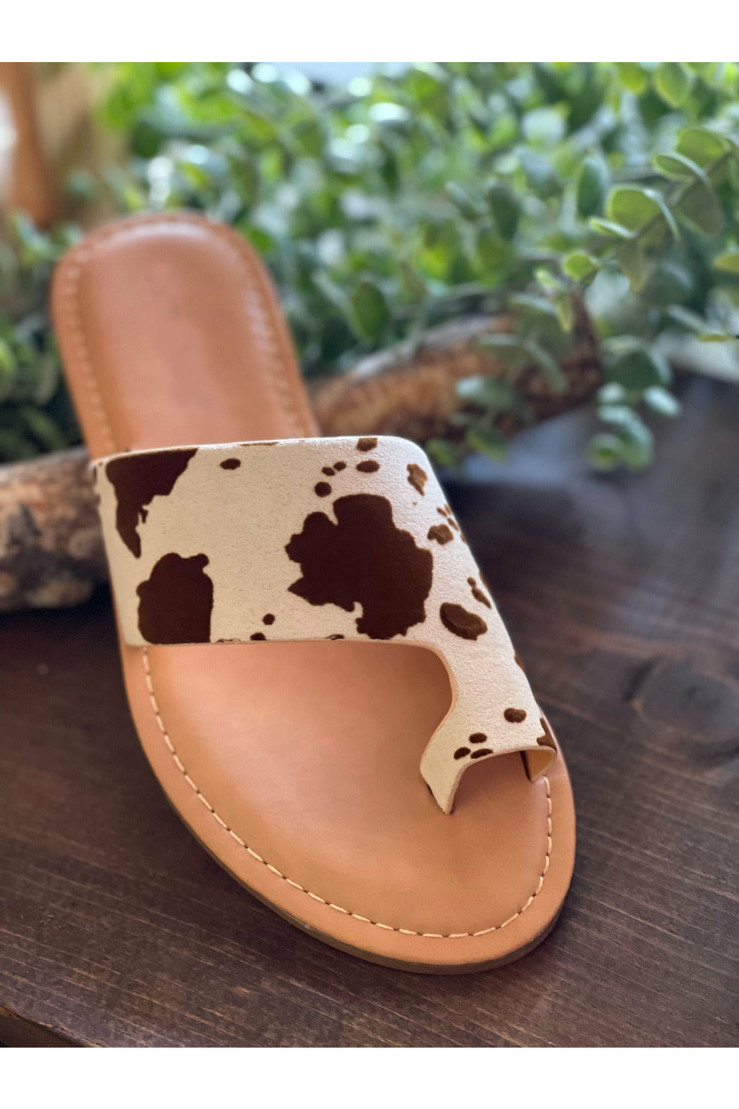 Cow Print Sandal