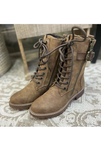 Brown Blowfish Combat Boot
