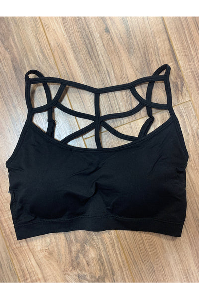 High Cage Bralette With Adjustable Straps