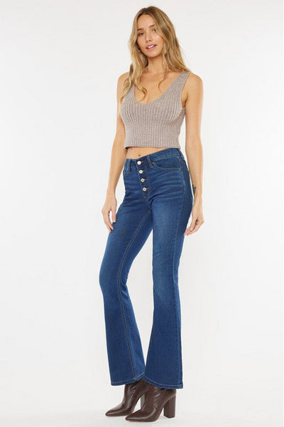 Avery High Rise Petite Bootcut Kancan Jeans