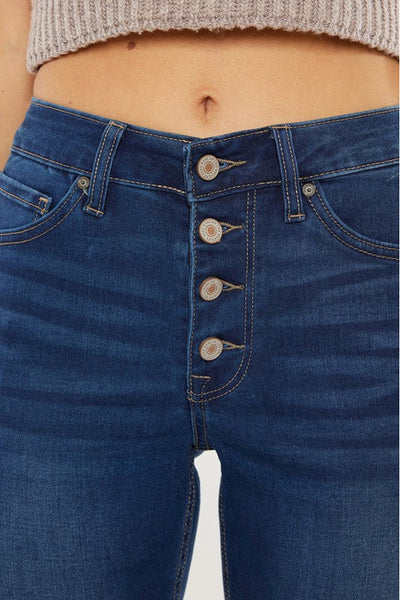 Avery High Rise Petite Bootcut Kancan Jeans