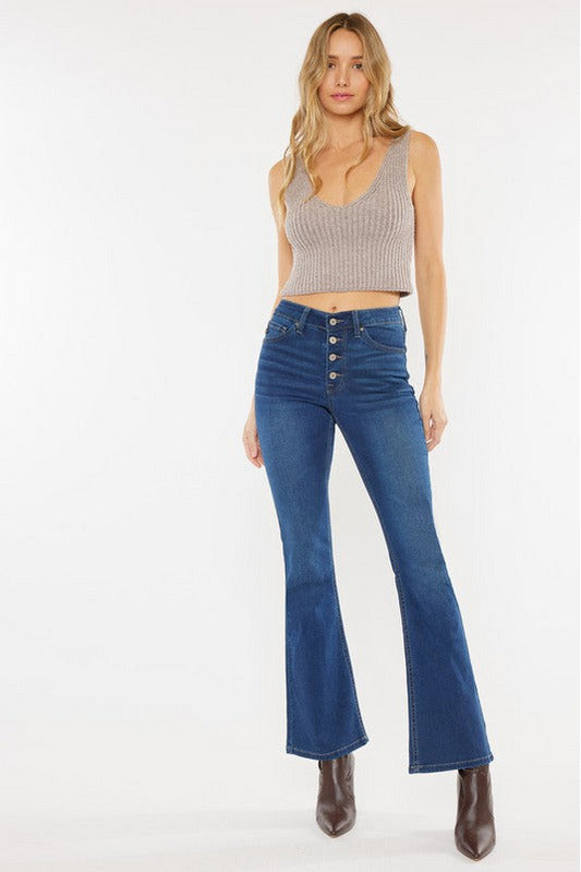 Avery High Rise Petite Bootcut Kancan Jeans