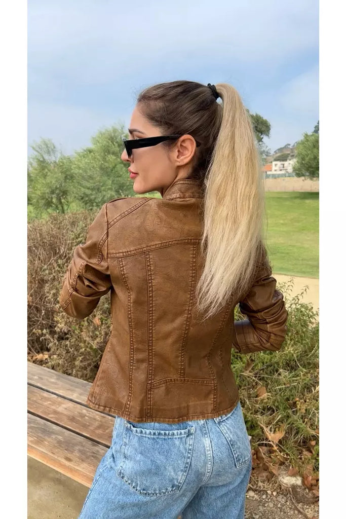 vegan leather jacket