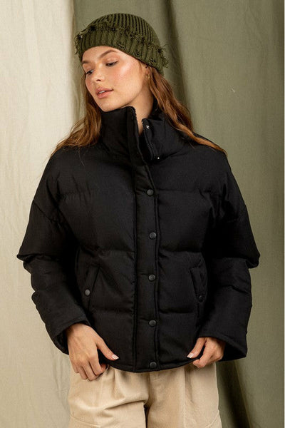 Solid Puffer Jacket 2 Colors