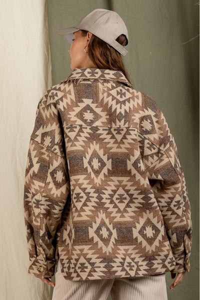 Aztec Jacket With Pockets 3 Colors
