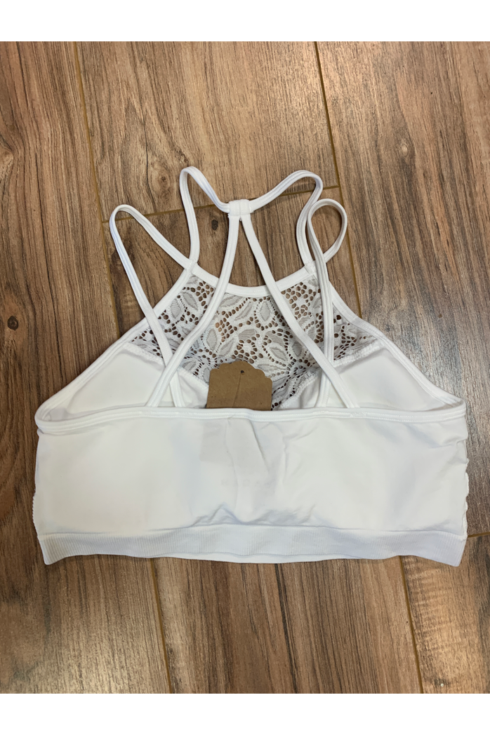 Kate Lace Front Criss Cross Back Bralette Regular & Curvy