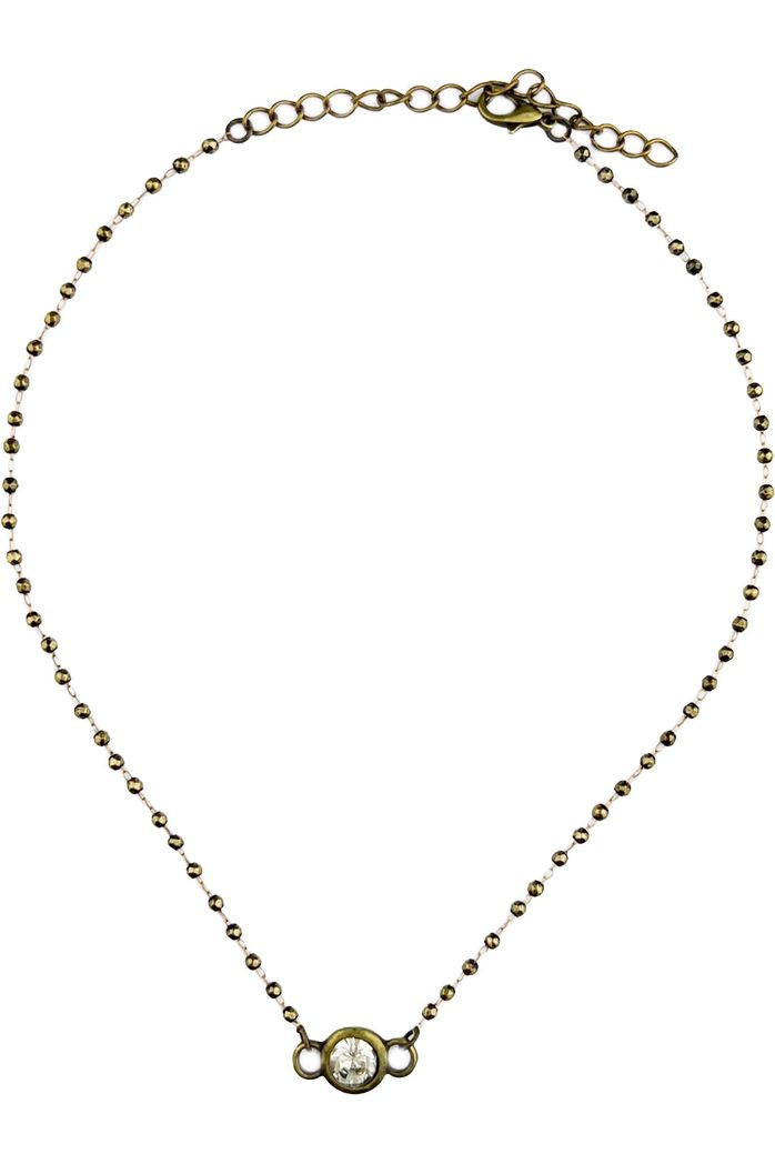 Dainty Sparkling Crystal Choker Necklace