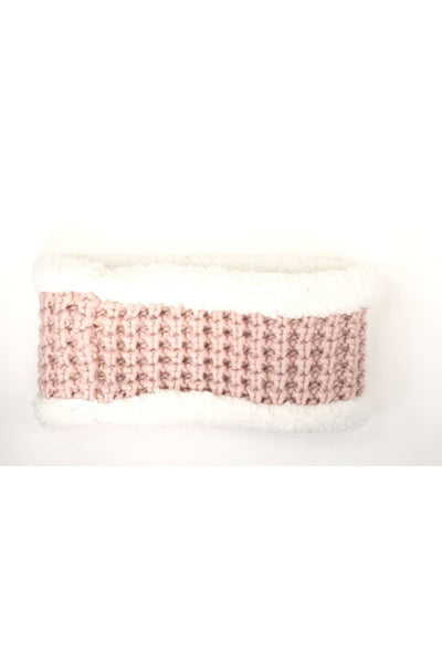 Sherpa Cable Knit CC Head Wrap