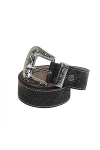 Chocolate Brown Western Leather Belt